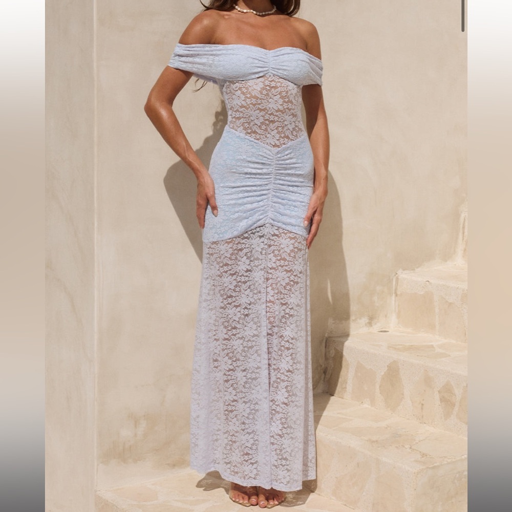 Runaway The Label Vaneya Off The Shoulder Maxi Dress
